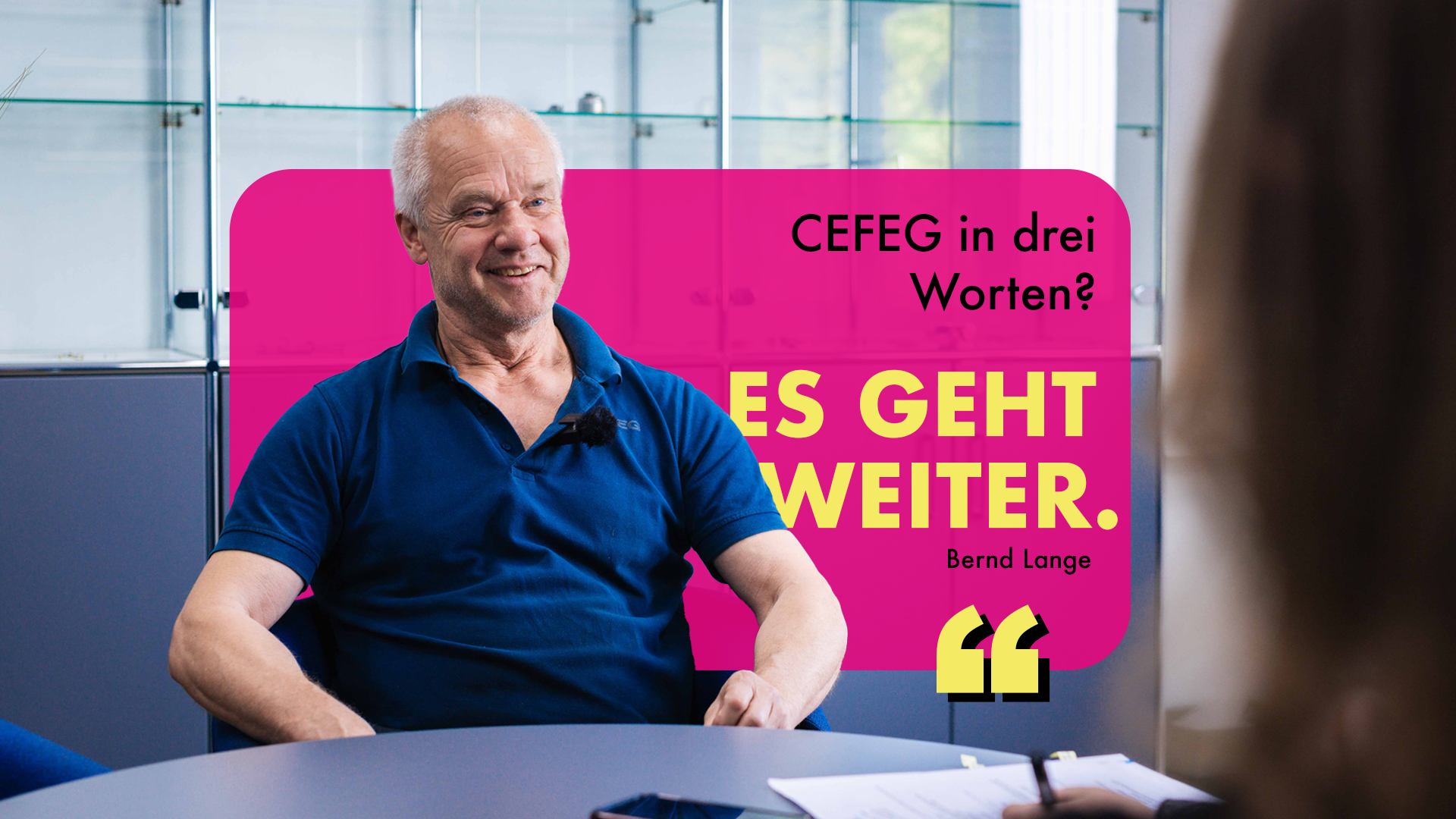 Cefeg in drei Worten, Automateneinrichter Bernd Lange