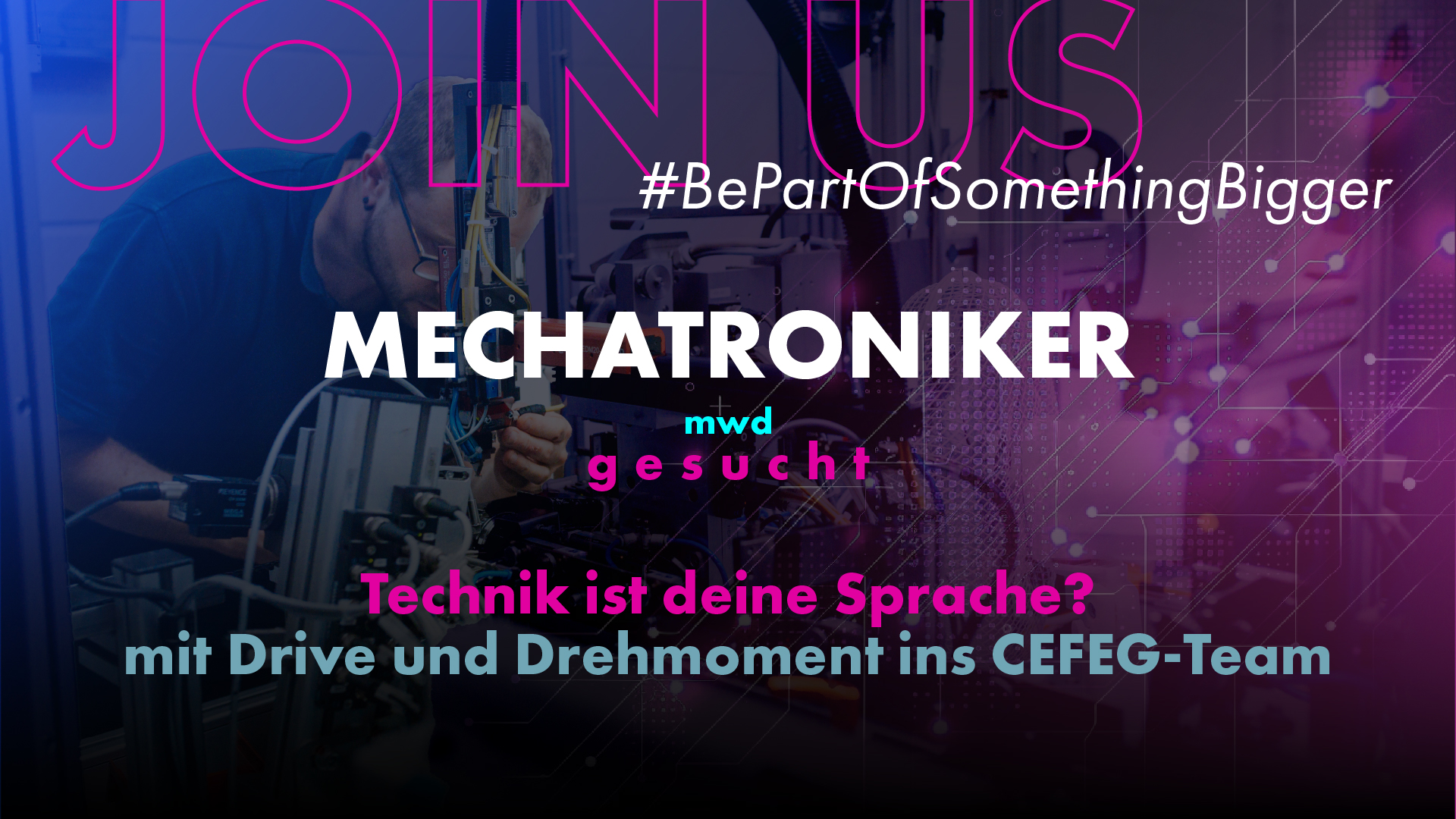 Mechatroniker bei CEFEG gesucht