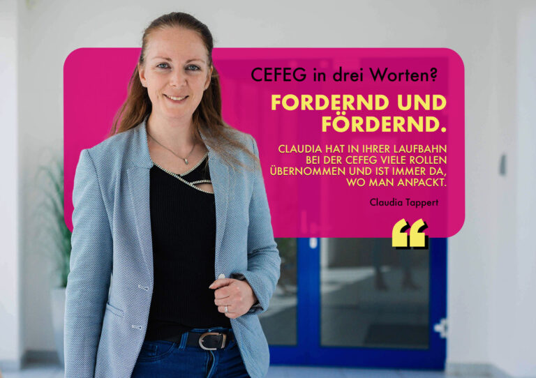 CEFEG in 3 Worten: Claudia Tappert