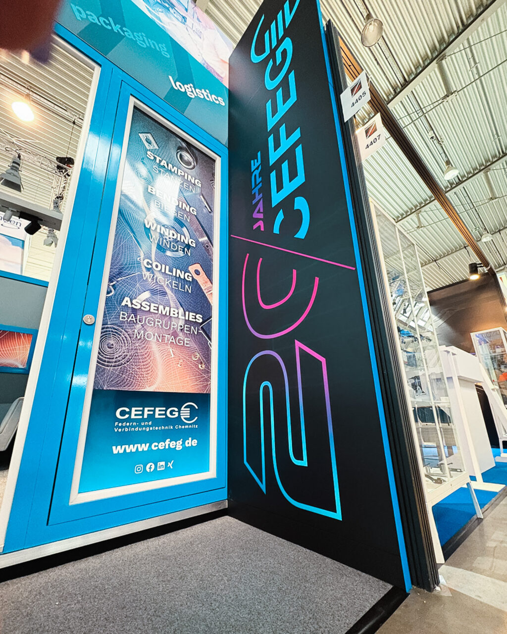 CEFEG Messestand Blechexpo